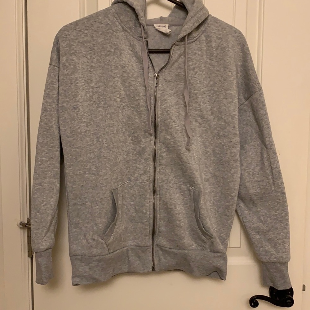 Gray Zip Up - image 1